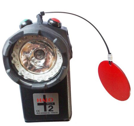 HP11R2+S Lampa "TRV" Röd/grön 568nm m.batt & Ladd